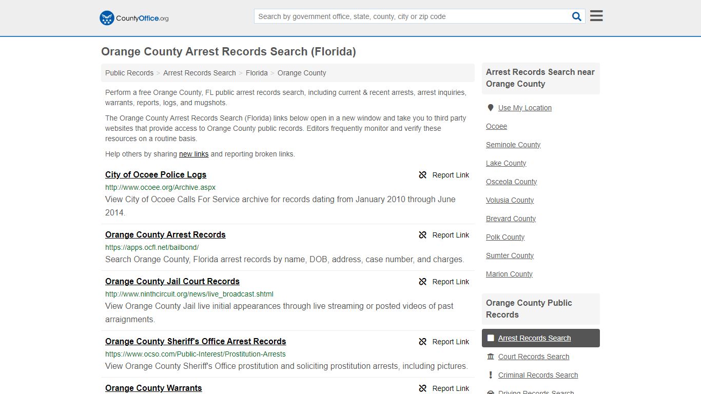 Arrest Records Search - Orange County, FL (Arrests & Mugshots)